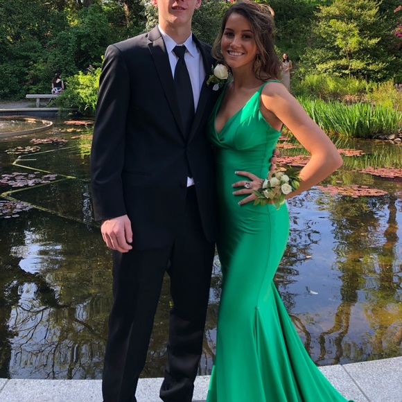 Green Prom Dress - Picture 2 of 4